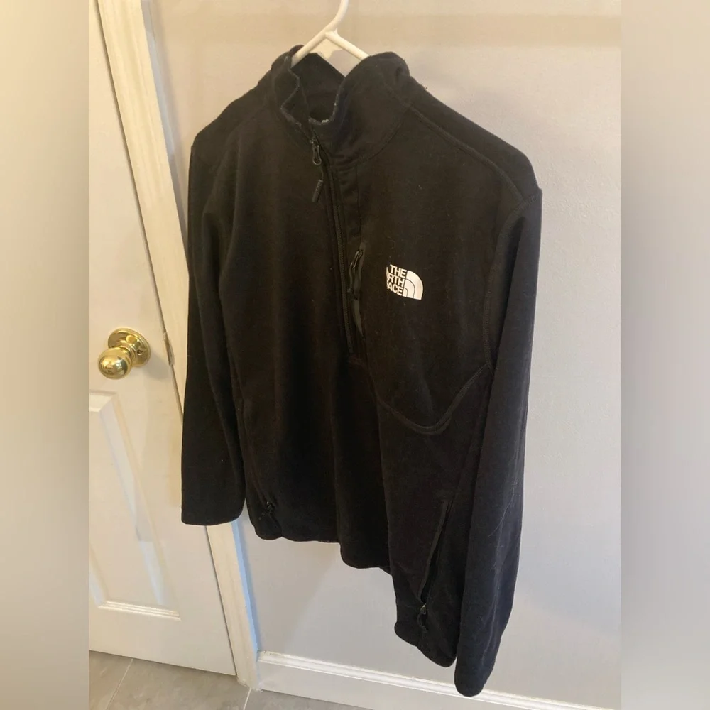 The North Face Skyline 1/2-Zip Fleece Black Half Zip Size Medium